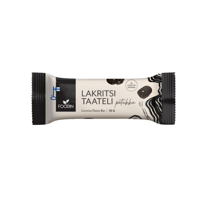 Foodin Lakritsitaatelipatukka 35g Kesän hyvinvointilöytö -10%