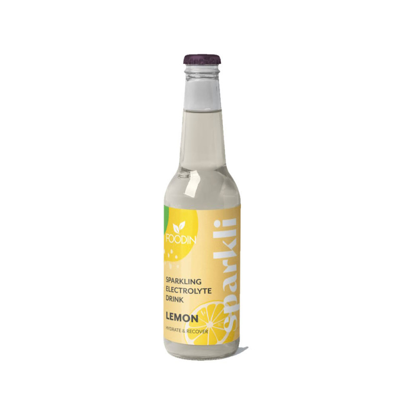 Foodin sparkling elektrolyyttijuoma sitruuna 330ml