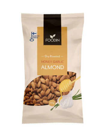 Foodin hunaja-valkosipuli manteli 110g