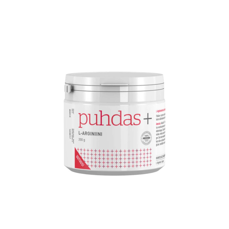 Puhdas+ L-Arginiini (hydrokloridi) 200g