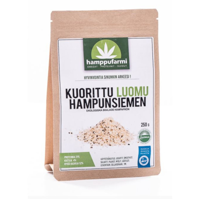 Murtolan Hamppufarmi kuorittu hampunsiemen luomu 250g