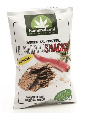 Murtolan Hamppufarmi hamppusnacks rosmariini-chili-valkos. 85g 