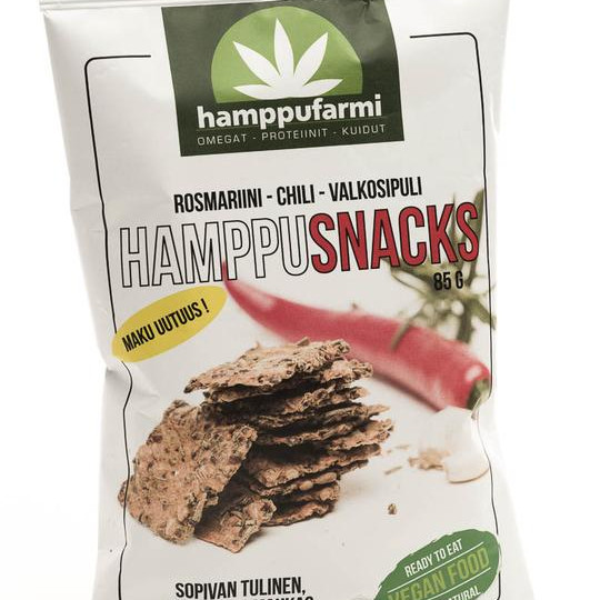 Murtolan Hamppufarmi hamppusnacks rosmariini-chili-valkos. 85g 