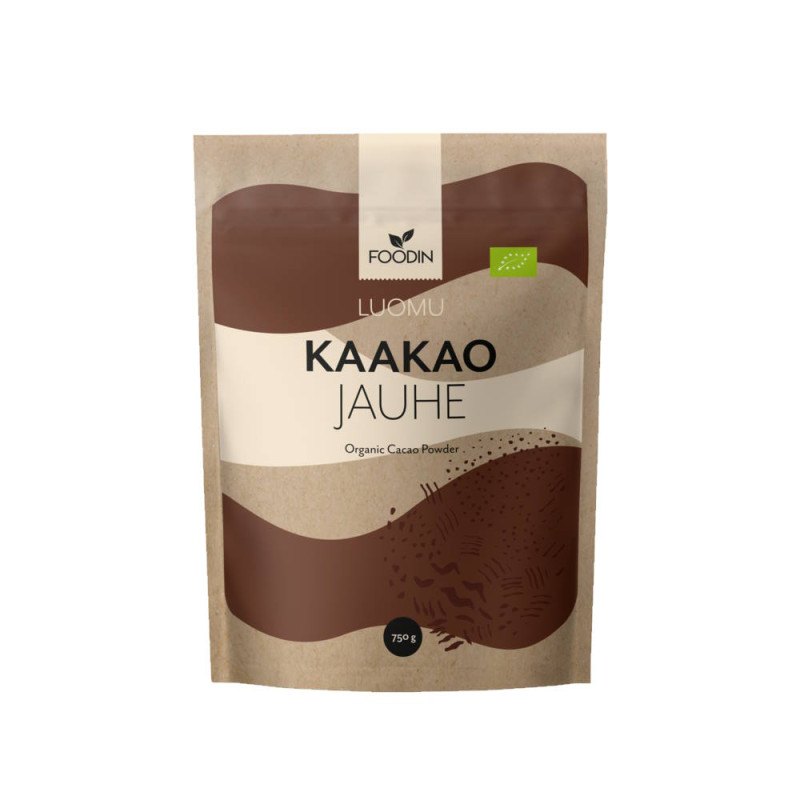 Foodin raaka kaakaojauhe luomu 750g