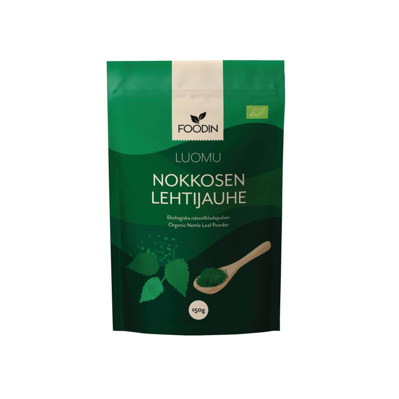 Foodin nokkosen lehtijauhe luomu villi 150g