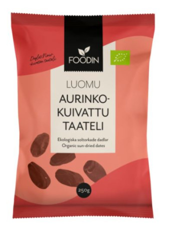 Foodin Aurinkokuivattu taateli 250g luomu, kivetön