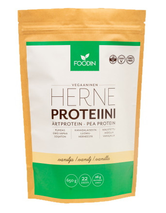 Foodin herneproteiini vanilja 650g