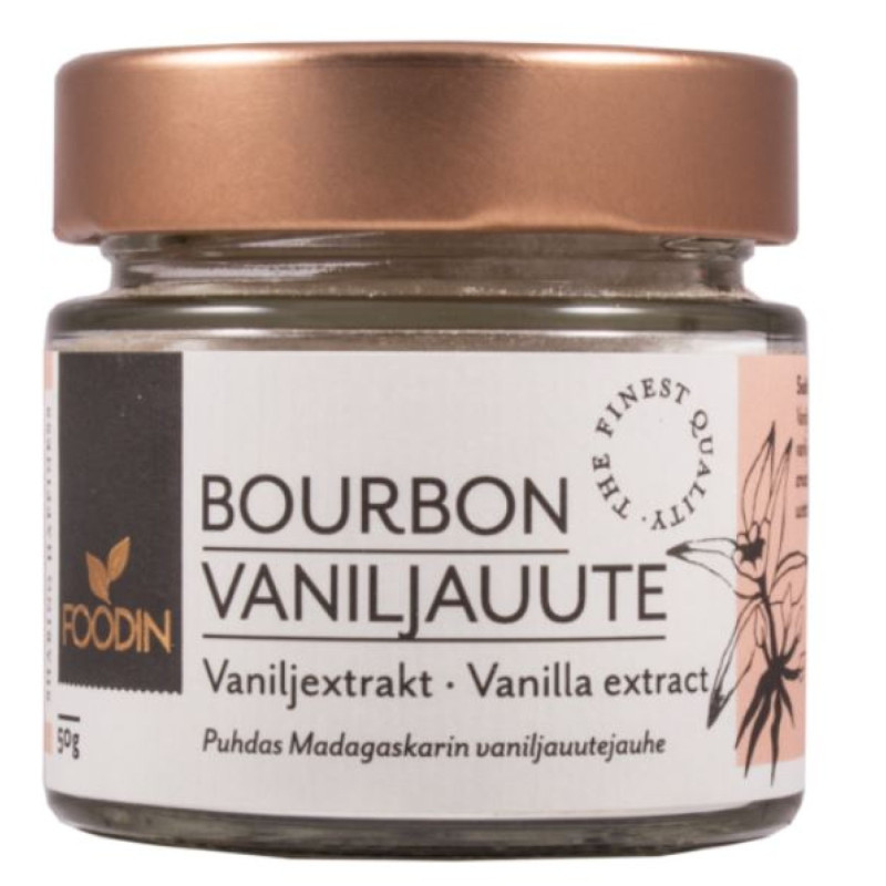 Foodin Bourbon vanilja uutejauhe 50g