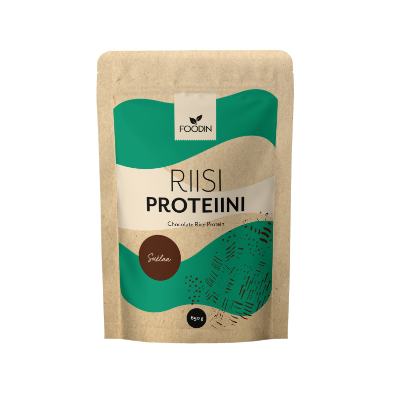 Foodin suklaa riisiproteiini luomu 650g 