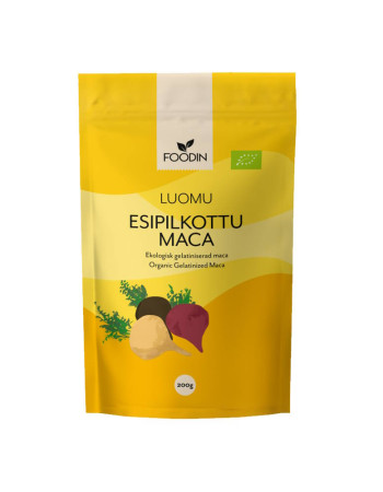 Foodin esipilkottu maca kolmen macan sekoitus luomu 200g