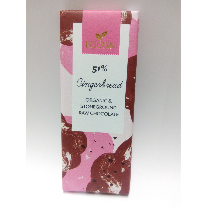 Foodin gingerbread raakasuklaa luomu 40g 