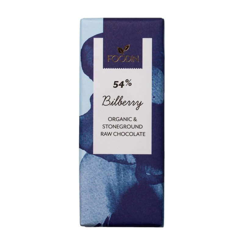 Foodin raakasuklaa Wild Blueberry luomu 40g 