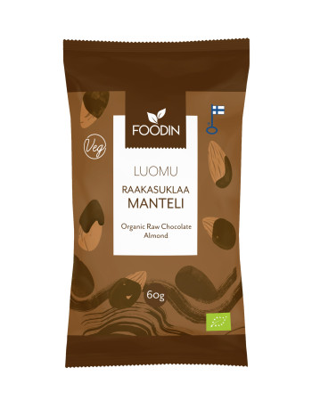 Foodin raakasuklaamanteli luomu 60g