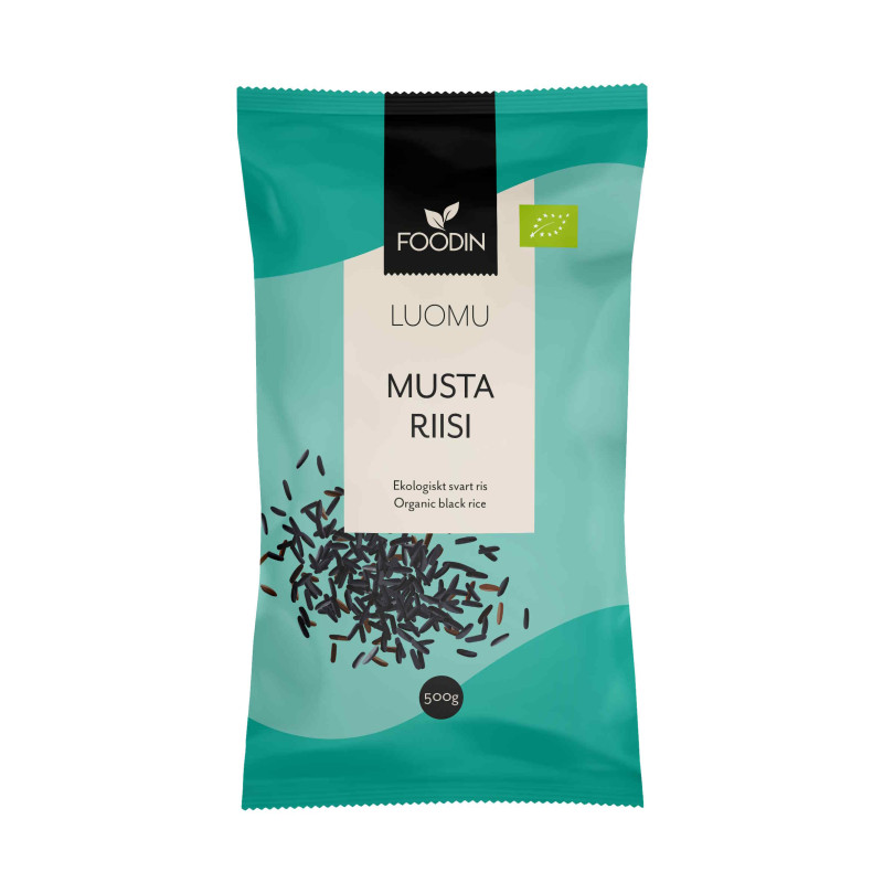 Foodin musta riisi 500g luomu