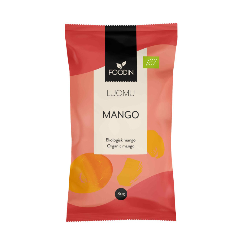 Foodin kuivattu mango 80g luomu