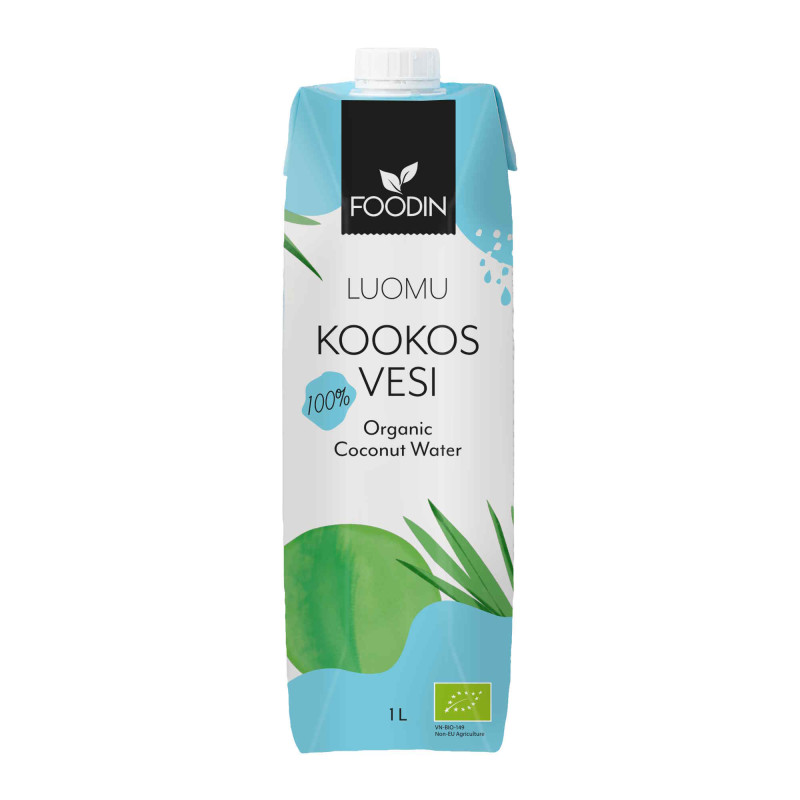 Foodin kookosvesi luomu 1l