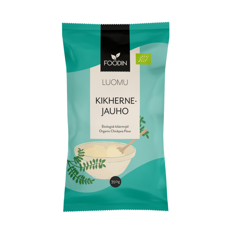 Foodin luomu kikhernejauho 350g 