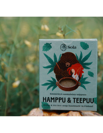Sola Hamppu & Teepuu palasaippua 60g 