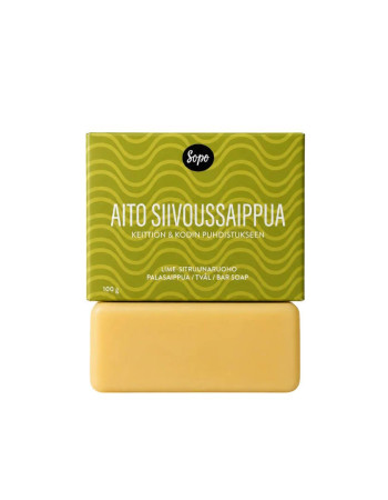 Sopo Aito Siivoussaippua Lime-Sitruunaruoho 100g