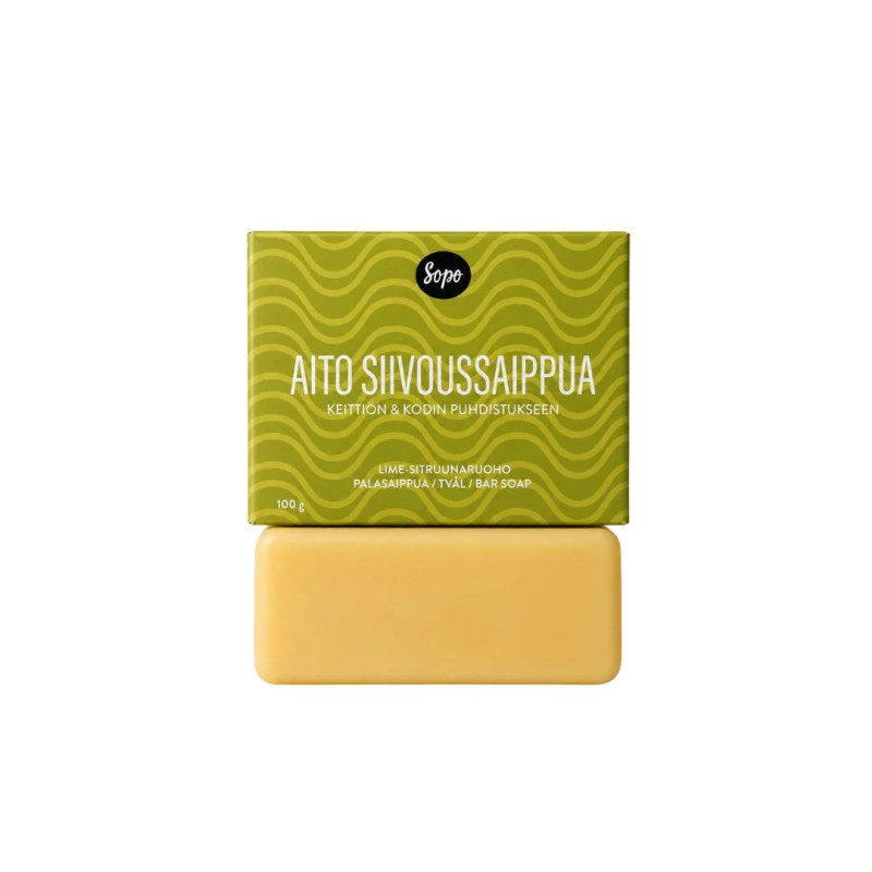 Sopo Aito Siivoussaippua Lime-Sitruunaruoho 100g