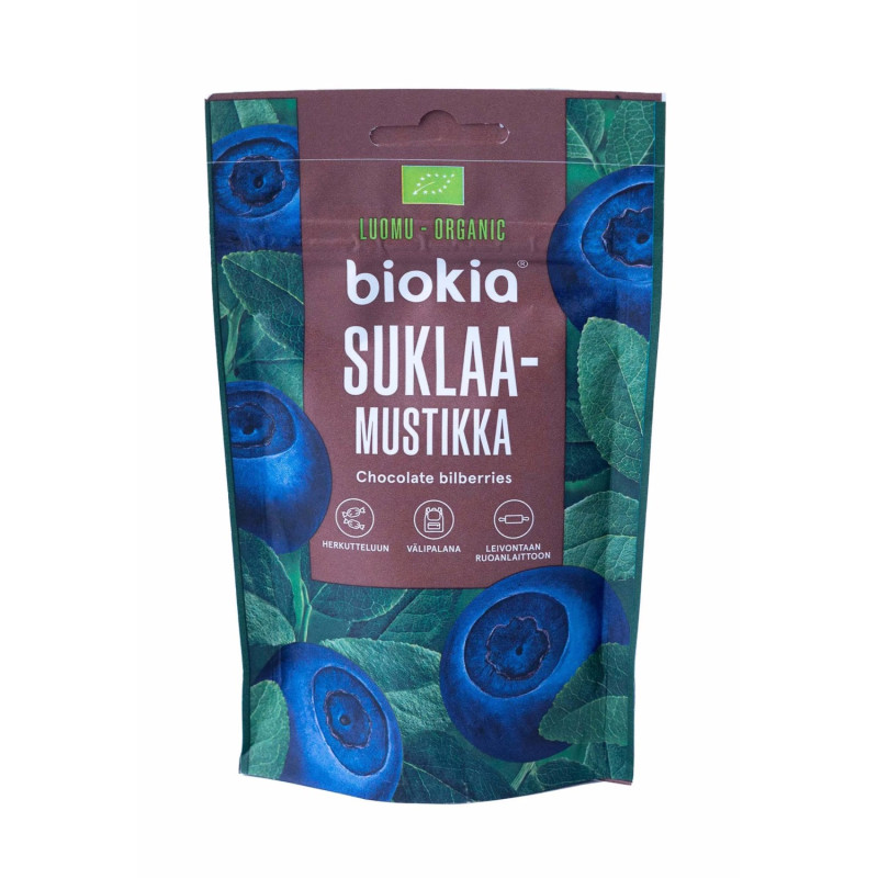 Biokia suklaamustikka 75g luomu