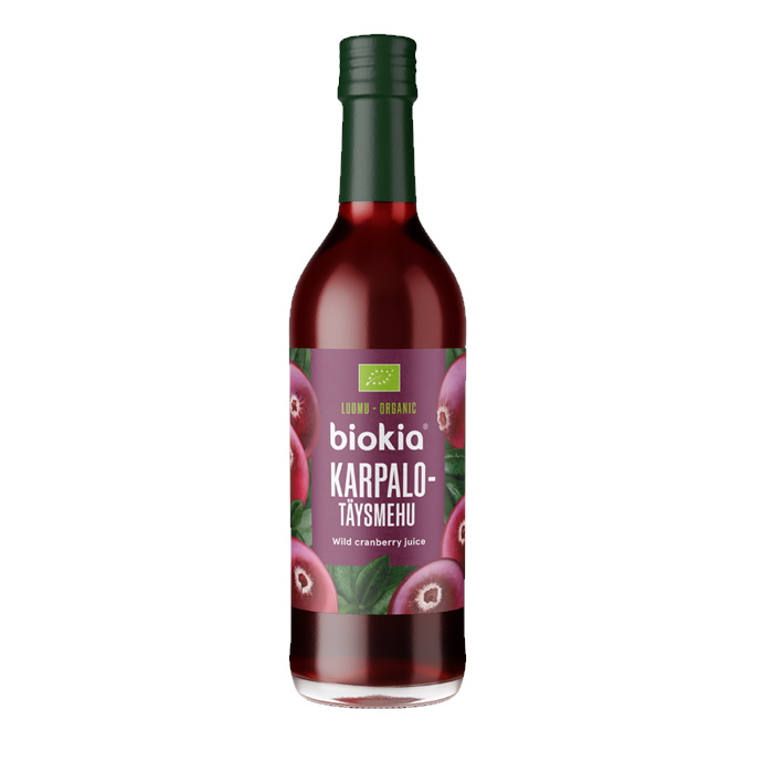 Biokia Luomu karpalotäysmehu 350ml