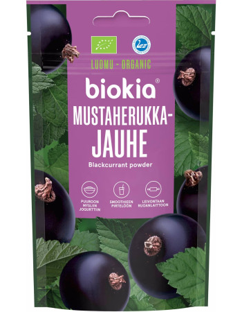 Biokia mustaherukkajauhe 30g luomu