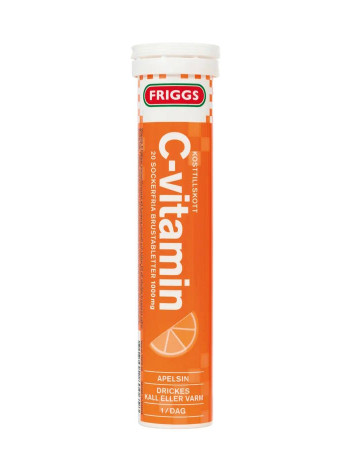 Friggs C-vitamiini poretabletti 20kpl 80g appelsiini
