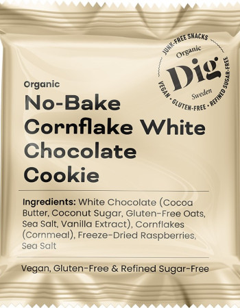 Dig Cornflake-valkosuklaakeksi 30g vegaaninen & luomu