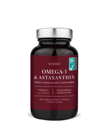 Nordbo Omega-3 & Astaxanthin, 90 kaps