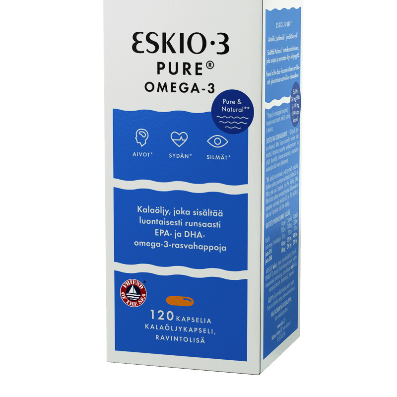 Eskio-3 Pure Kalaöljykapseli 120 kapsl 