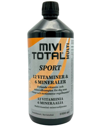 Mivitotal sport multivitamiini-mineraalijuoma 1000ml
