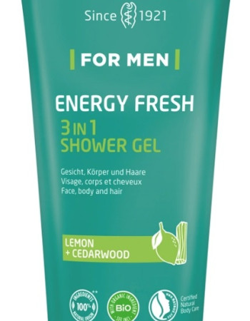 weleda miesten energy fresh 3 in 1 suihkugeeli 200ml