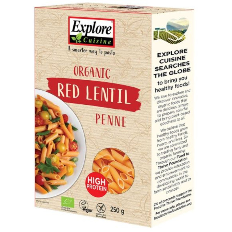 Explore cuisine Punainen linssipenne 250g luomu