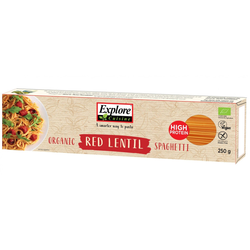 Explore Punainen linssispagetti 250g luomu