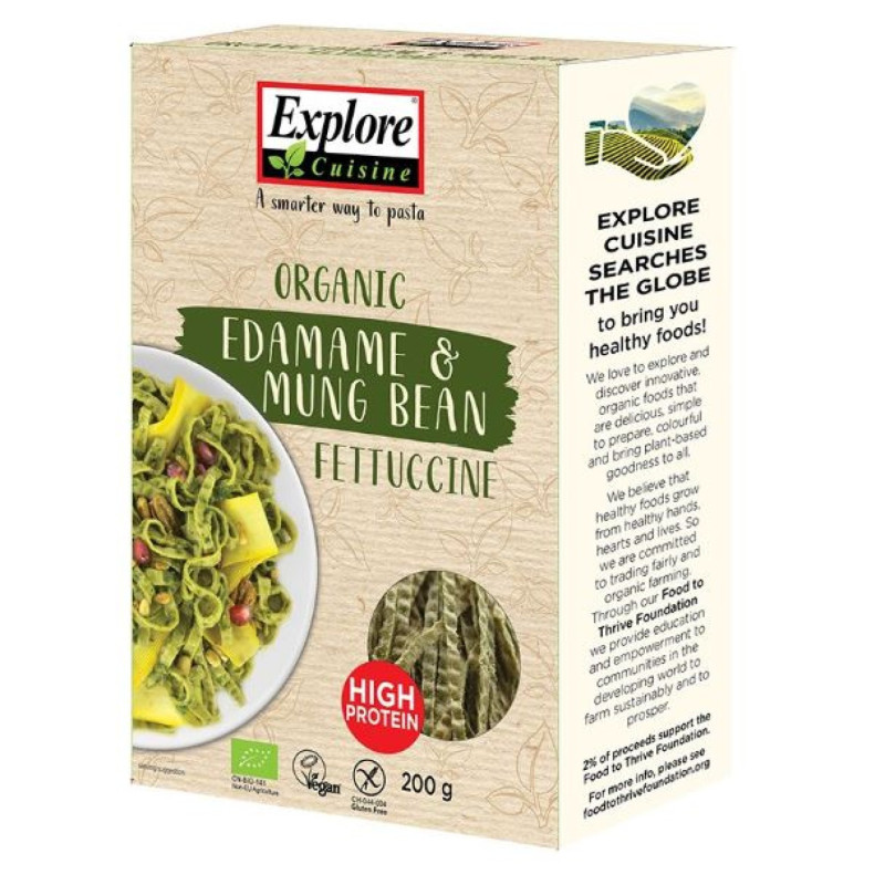 Explore Cuisine Edamame-Mungpapu fettucine 200g luomu