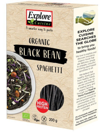 Explore Cuisine Mustapapuspagetti 200g luomu
