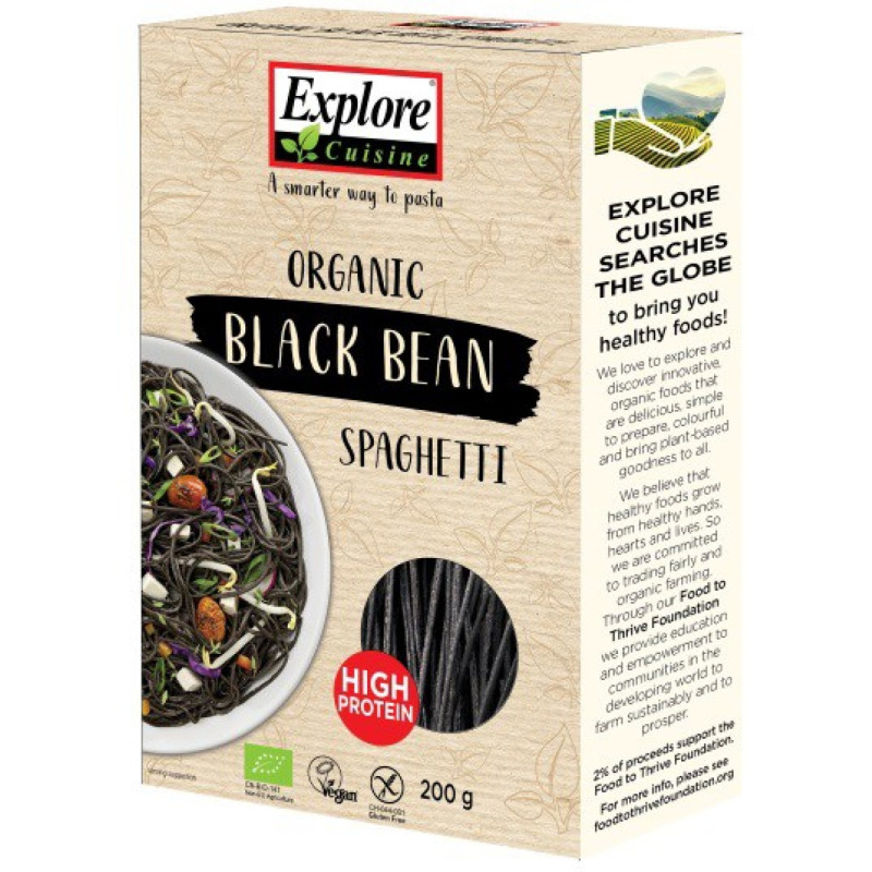 Explore Cuisine Mustapapuspagetti 200g luomu