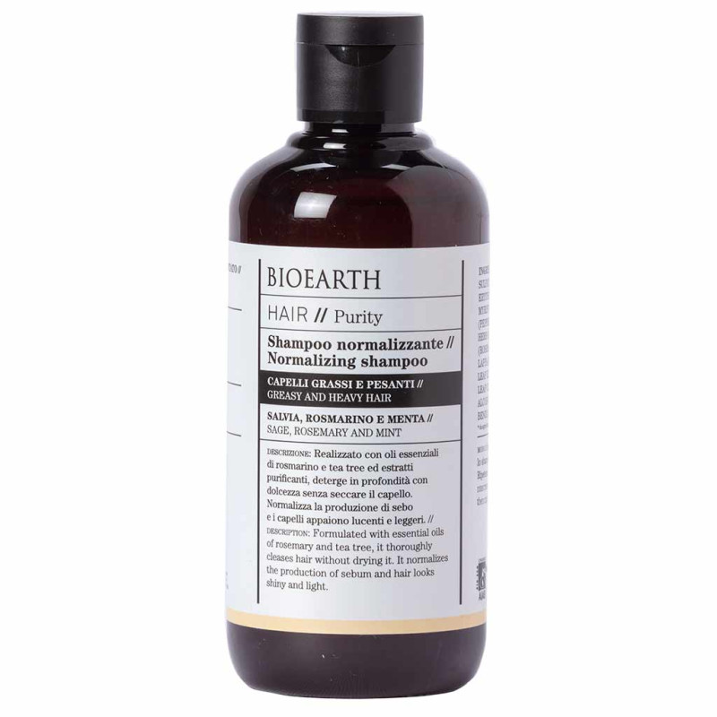 Bioearth HAIR 2.0. Normalizing Shampoo rasvoittuville hiuksille