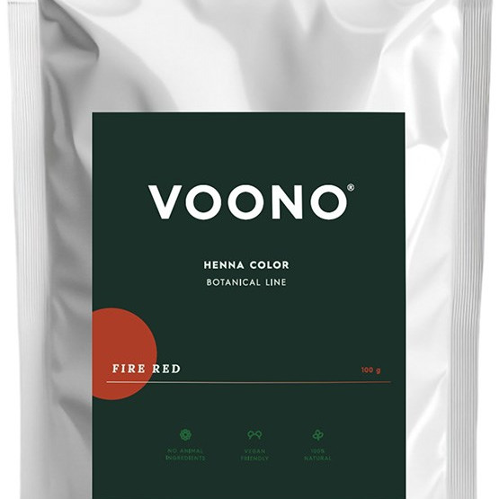 Voono hennaväri, kirkkaanpunainen 100g