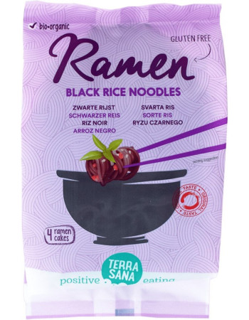 Ramen-nuudeli, musta riisi 280 g, TerraSana