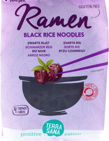 Ramen-nuudeli, musta riisi 280 g, TerraSana