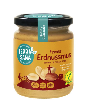 Terrasana maapähkinävoi smooth luomu 250g