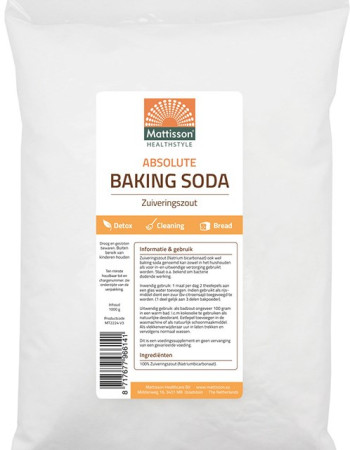 Mattisson Sooda 1kg ruokasooda, alumiiniton