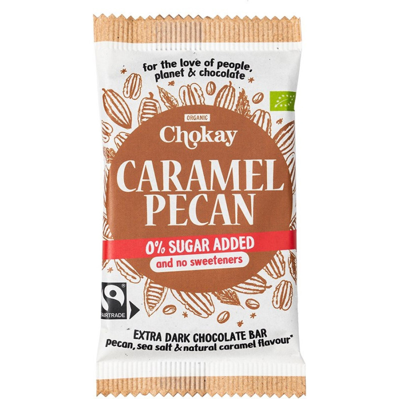 Chokay Tumma suklaa, karamelli & pekaani 70g
