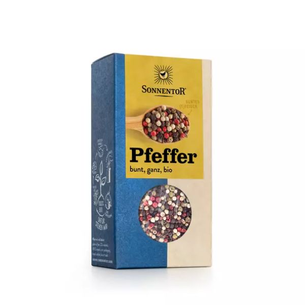 Sonnentor Luomu Pippurisekoitus, kokonainen 50 g.