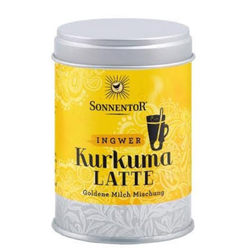 Sonnentor inkivääri kurkumalatte metallipurkki luomu 60g